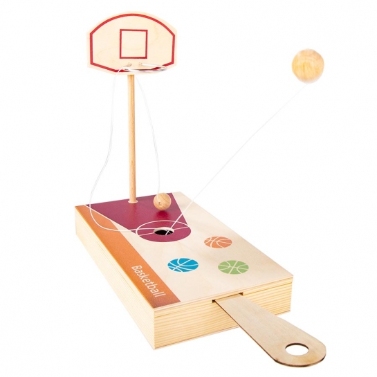 Basketball-Spiel in Holzbox
