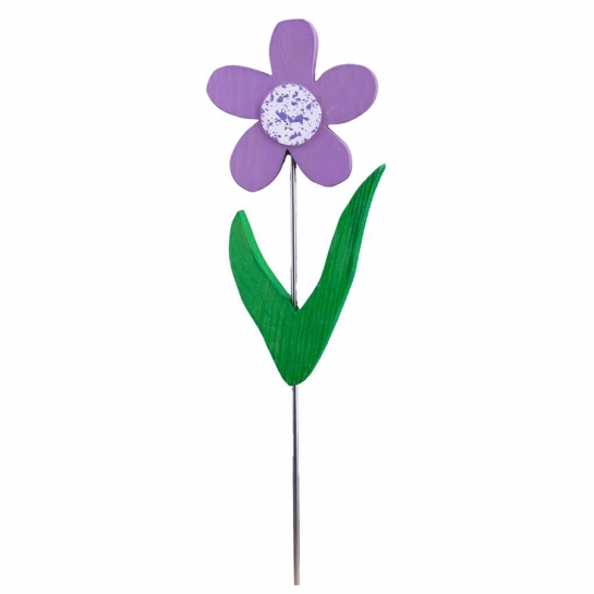 Gartendeko Sommerblume klein lila / wei